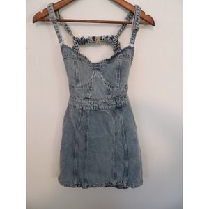 Pretty Little Thing Jean Dress Size 8 NWT #1102